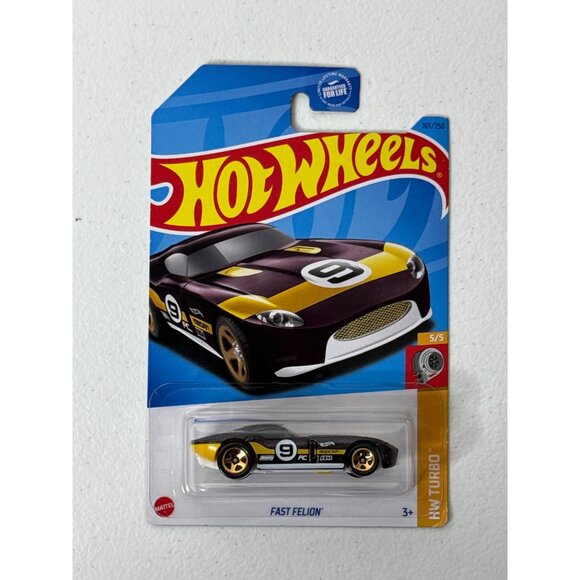 Hot Wheels Car Fast Felion HW Turbo Toy Race Cars Kids Gift Diecast 1 64 Vehicle - Picture 1 of 6